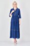 Women Washed Midi Dress, Blue