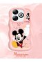 Infinix Hot 40I Compatible Case Camera Protector Pink Silicone Couple Phone Case Cute Pattern - 2