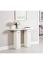 Qasr Marble Top Console Table With Mirror | Multifunctional Living Room Table - 8