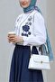 Floral Embroidered Lined Patterned Vest -White - 2