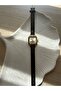Minimal Leather Cord Women's Wristwatch Bitter Brown - 5