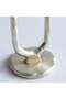 Mirabella Metal Candle Holder Chrome Decorative Small Candle Stand - 3