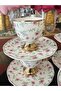 6-Piece Flowered Gilding Detail Coffee Cup Set with Stands 90 ml - 5