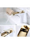 Bathroom Sink Faucet White Gold Color Waterfall Imported with 7 Years Warranty - 3