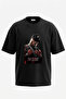 50 Cent_18 Design Printed Unisex Oversize Black Tshirt