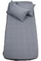مجموعة ملاءات مطاطية مزدوجة الحجم من القطن من edl shop باللون الرمادي الداكن - 140x190 edl shop 129 - 2