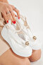 Dl59 Wedge Sole Buckle Detailed Flip-Flop Sandals - 5