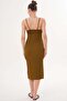 Women's Strappy Wrap Fabric Dress - 5
