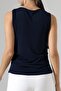 Women's Sandy Draped Blouse with Accessories - 8