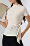 Women's Sandy Buckle Draped Blouse - 4