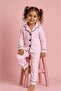 Pink Striped Girls' Pajama Set