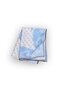 Baroque Patterned Light Blue Twill Silk 90X90 Scarf - 2