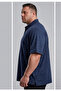 Men's Plus Size Polo Collar Short Sleeve T-Shirt Oversized - 2