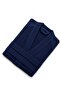 Unisex Navy Blue Kimono Bathrobe 100% Cotton Soft Absorbent Spa & Hotel Quality Bath Robe for Men & Women