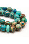 Jasper Turquoise Rosary 33 Beads 10.5mm Multi-Color Round Prayer Beads 44g Light Blue Tassel - 5