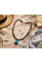 Kalinda Bohemian Colorful Natural Stone Beaded Tassel Design Necklace - 2