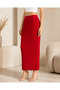 Pleated Waist Elasticated Sucuba Knitted Skirt