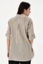 Women's Mink Italian Floral Embroidered Scalloped Oversize Poplin Shirt Size 40 - 46 - 5