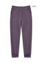 Women's Sienna Elastic Waist, Pockets, Narrow Leg, Ankle Length, Regular Waist, Lycra Two-Thread Pants Lavender - 2