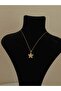 Stone Star Design Elegant Gold Color Necklace - 3