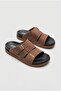 26019 Anatomical Flexible Comfortable Buckle Detailed Men's Slippers - 5