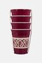 3 Pieces Disney Minnie Mouse Varsity Party Cup 502ml, Maroon