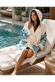 100% Cotton Premium Muslin Bathrobe - Standard Size Beach Robe - 5