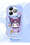 Infinix Smart 8 Pro Compatible Case Camera Protector Blue Silicone Couple Phone Case Cartoon Pattern - 2