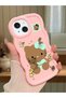 iPhone 13 Compatible Case Camera Protector Pink Silicone Couple Phone Case Kitty Pattern