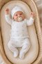 Newborn 10-Piece Muslin Hospital Discharge Set Cotton Seasonal Baby Girl-Boy Bodysuit Set 0-3 Months with Blanket - 2