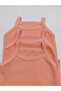 3-Piece Rope Strap Salmon Color 100% Cotton Baby Bodysuit with Snap Fasteners - 5