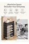 SOTEN 7-Tier Entryway Shoe Rack Shoe Cabinet with Drawers, Vertical Shoe Storage Organizer with Dustproof Curtain, Multi-Layer Freestanding Shoe Cabinet for Entryway, Hallway, Apartment & Small Spaces - 7
