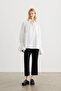 Ekru Standing Collar Shirt - 6