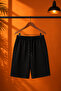 2-Piece Shorts (Black-Grey) Basic Summer Shorts Set - Comfortable Fit Above the Knee, 2-Piece Economic Package - 2
