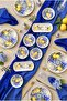 Serra 14 Piece Ceramic Breakfast Set for 6 People, Breakfast Set - 4
