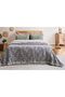 Muslin Bedspread, Pique Lilac Pattern, 100% Cotton 240*260 cm - 2