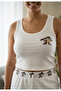 Women's Tasmanian Pants and Strap Lycra Camisole Bamboo Viscon Pajama Set - 5
