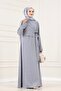 Beli Tie-Detail Bihter Dress-Gray - 2