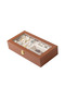 Multi-Purpose Leather Jewelry, Watch, and Glasses Organizer Box with Glass Lid - 2