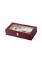 Multi-Purpose Leather Jewelry, Watch, and Glasses Organizer Box with Glass Lid - 2