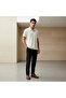 Men Short Sleeves Johnny Collar Polo T-shirt - 3