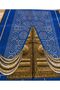 Kaaba Gate Patterned Micro Chenille Prayer Mat |   Gold Leaf Detailed |   Burma Tasseled |   Luxurious Velvet Textured Prayer Mat |   Premium Quality |   Hajj Umrah Gift |   Dowry Prayer Rug - 2