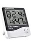 Digital LCD Thermometer Hygrometer, Indoor Temperature & Humidity Meter with Large LCD Display, White Mini Room Thermometer for Home, Office, Greenhouse, Nursery & Refrigerator - 2
