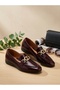 -Genuine Leather Women's Loafer Shoes - 5