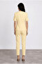 Ayla Short Sleeve Jacket & Skinny Leg Pants Set Yellow - 7