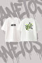 Billie Eilish_8 Design Printed Oversize Crew Neck T-Shirt White