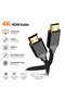 4K HDMI Cable 2 Meters Gold-Plated Ends Braided HDMI 1.4 Ultra Hd High Speed Tv Monitor Laptop Projection Ps5 Ps4 Xbox Compatible