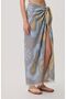 Retro Tulip Pattern Throw, Large Peştemal, Pareo, 100% Cotton Muslin 130*150 cm