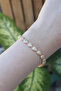 Vip Series Brass Zircon Stone Gold Color Drop Model Bracelet
