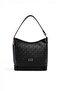 Black - Women's Shoulder Bag with Black Logo Sp1286